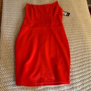 Nasty gal strapless dress.